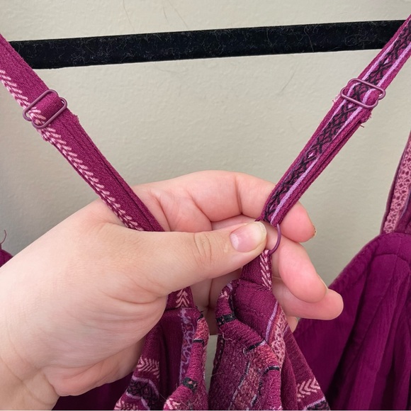 TORRID Berry Purple Stripe Baby Doll Tank Top size 3 - Picture 6 of 7